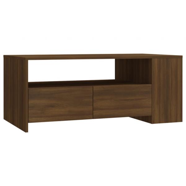 Couchtisch Braun Eichen-Optik 102x55x42 cm Holzwerkstoff