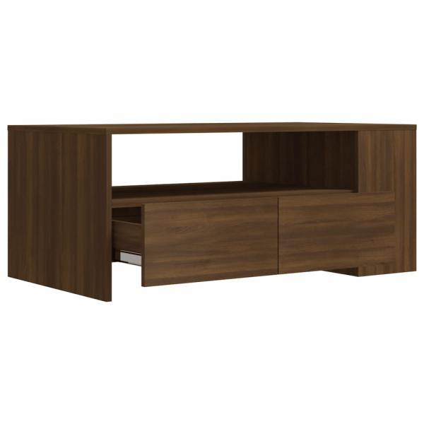 Couchtisch Braun Eichen-Optik 102x55x42 cm Holzwerkstoff