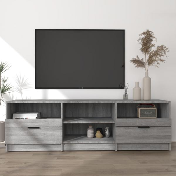 ARDEBO.de - TV-Schrank Grau Sonoma 150x33,5x45 cm Holzwerkstoff