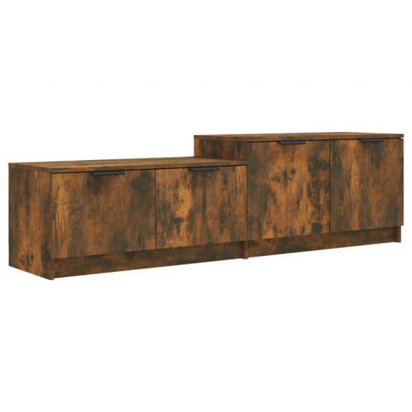 TV-Schrank Räuchereiche 158,5x36x45 cm Holzwerkstoff