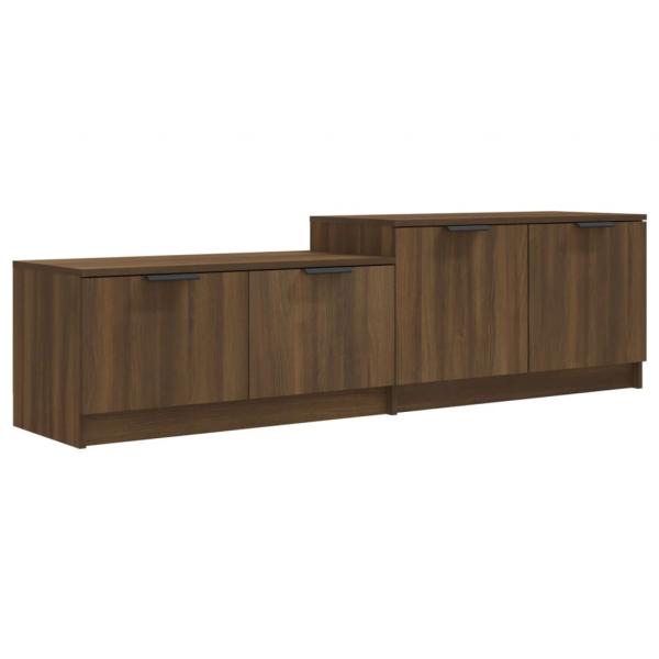 TV-Schrank Braun Eichen-Optik 158,5x36x45 cm Holzwerkstoff