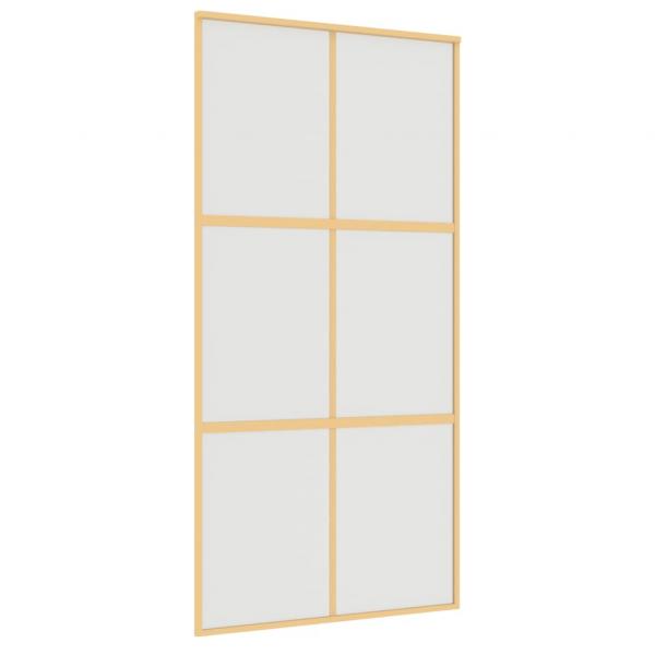 Schiebetür Golden 102,5x205 cm Matt ESG-Glas und Aluminium