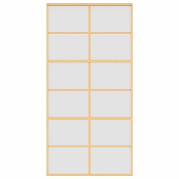 Schiebetür Golden 102,5x205 cm Matt ESG-Glas und Aluminium