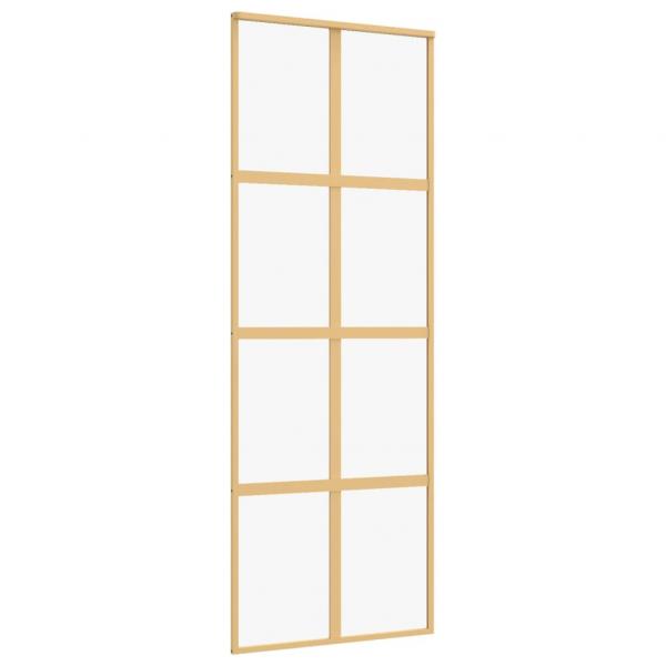 Schiebetür Golden 76x205 cm ESG-Klarglas und Aluminium