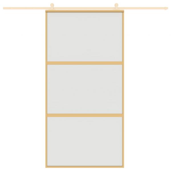 Schiebetür Golden 102,5x205 cm Matt ESG-Glas und Aluminium