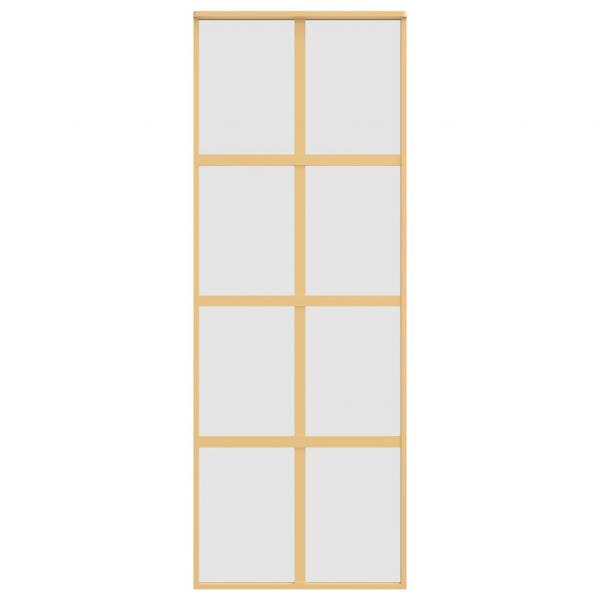 Schiebetür Golden 76x205 cm Matt ESG-Glas und Aluminium