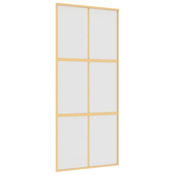 Schiebetür Golden 90x205 cm Matt ESG-Glas und Aluminium