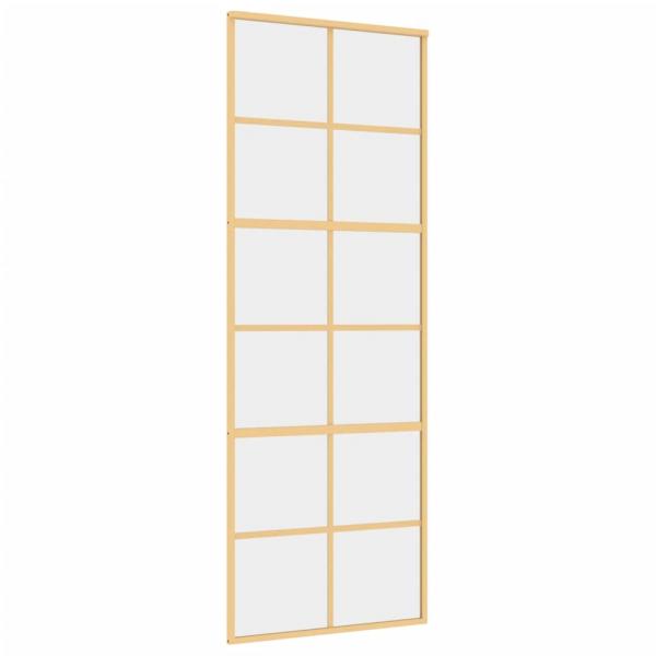 Schiebetür Golden 76x205 cm ESG-Klarglas und Aluminium