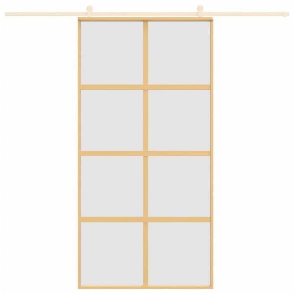 Schiebetür Golden 102,5x205 cm Matt ESG-Glas und Aluminium