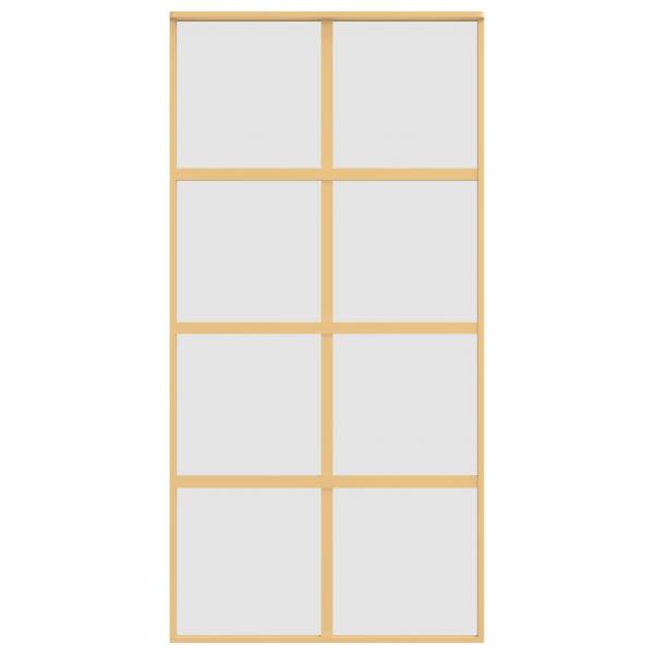 Schiebetür Golden 102,5x205 cm Matt ESG-Glas und Aluminium