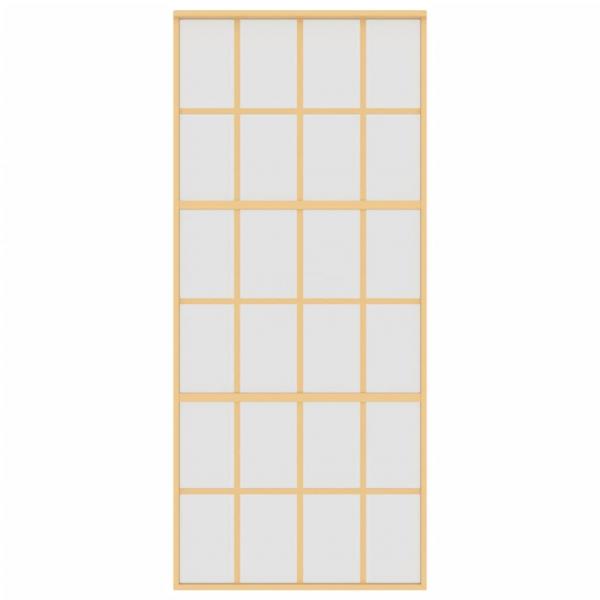 Schiebetür Golden 90x205 cm Matt ESG-Glas und Aluminium