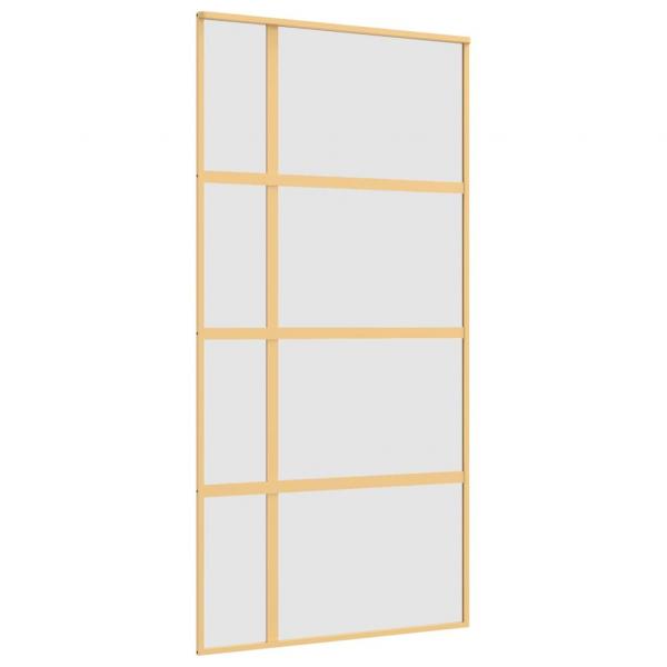 Schiebetür Golden 102,5x205 cm Matt ESG-Glas und Aluminium