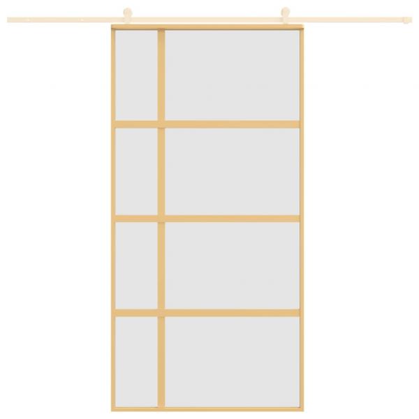 Schiebetür Golden 102,5x205 cm Matt ESG-Glas und Aluminium