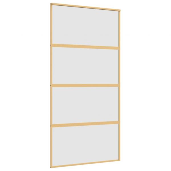 Schiebetür Golden 102,5x205 cm Matt ESG-Glas und Aluminium