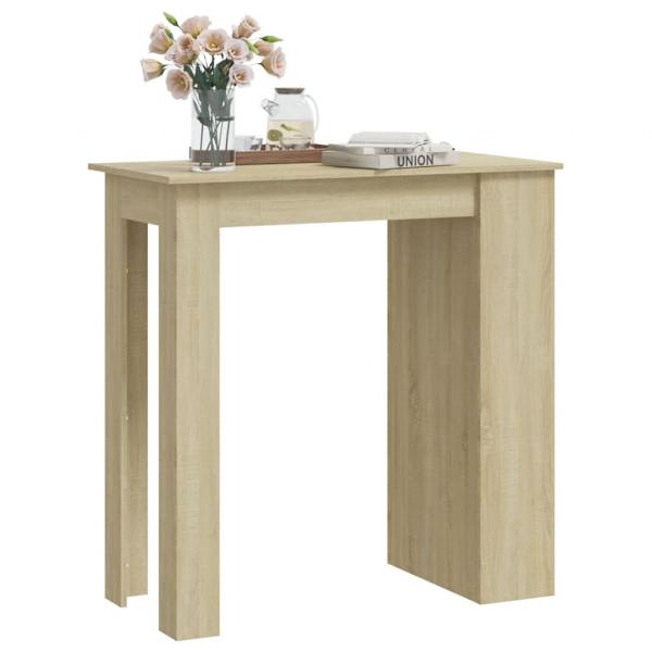 Bartisch mit Regal Sonoma-Eiche 102x50x103,5 cm Holzwerkstoff