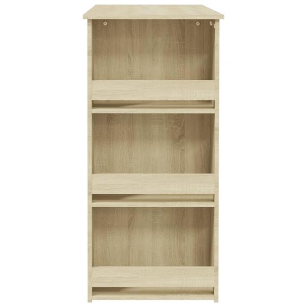 Bartisch mit Regal Sonoma-Eiche 102x50x103,5 cm Holzwerkstoff