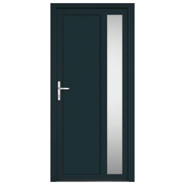 Haustür Anthrazit 98x208 cm PVC