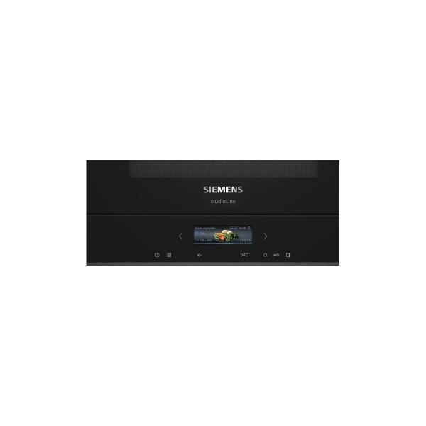 Siemens BE732R1B1 iQ700 Einbau Mikrowelle mit Grill, 59,4 cm breit, 900W, 21 L, 5 Leistungsstufen, Quick start, TFT Touchdisplay, schwarz