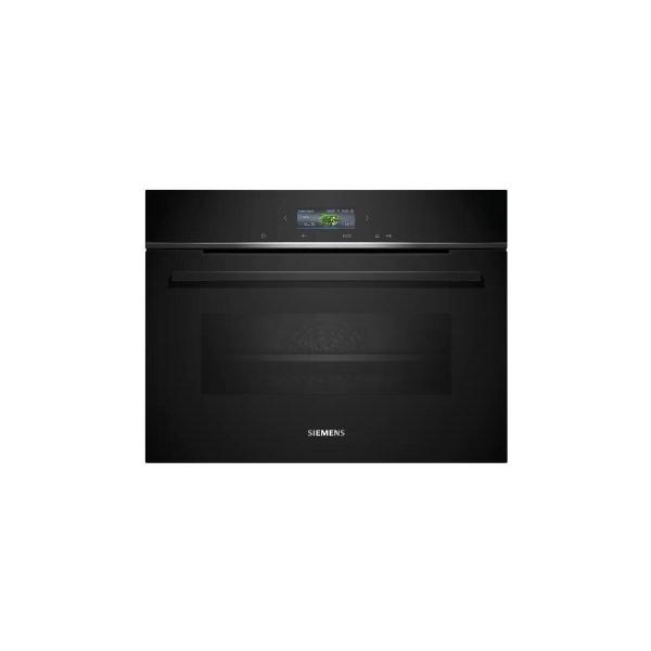 ARDEBO.de Siemens CB774G1B1 iQ700 A+ Einbaukompaktbackofen, 59,4 cm breit, 47 L, Kindersicherung, TFT Touchdisplay, Home Connect, schwarz