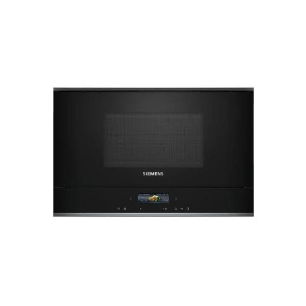 ARDEBO.de Siemens BF722R1B1 iQ700 Einbau Mikrowelle, 59,4 cm breit, 900 W, 21 L, TFT Touchdisplay, 5 Leistungsstufen, Quick start, schwarz