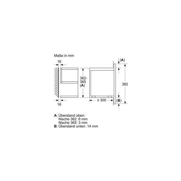 Siemens BF722R1B1 iQ700 Einbau Mikrowelle, 59,4 cm breit, 900 W, 21 L, TFT Touchdisplay, 5 Leistungsstufen, Quick start, schwarz