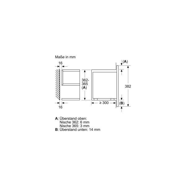 Siemens BF722L1B1 iQ700 Einbau Mikrowelle, 59,4 cm breit, 900W, 21 L, TFT Touchdisplay, 5 Leistungsstufen, 7 Automatikprogramme, Quick start, schwarz