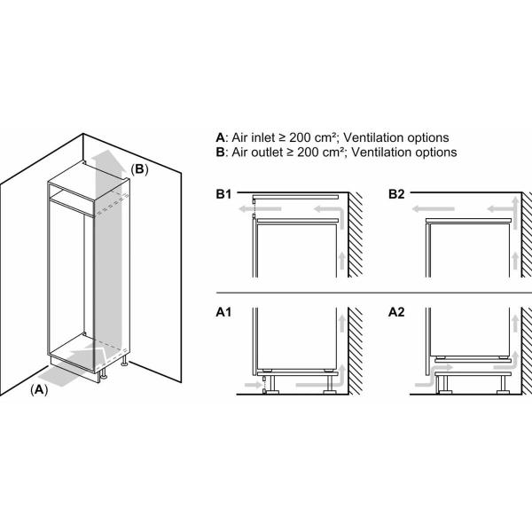 Siemens KI32LNSE0 iQ100 Einbaukühlschrank mit Gefrierfach, Nischenhöhe 102,5 cm, 147 L, Schleppscharnier, Super Cooling, extrem leise, Home Connect, weiß