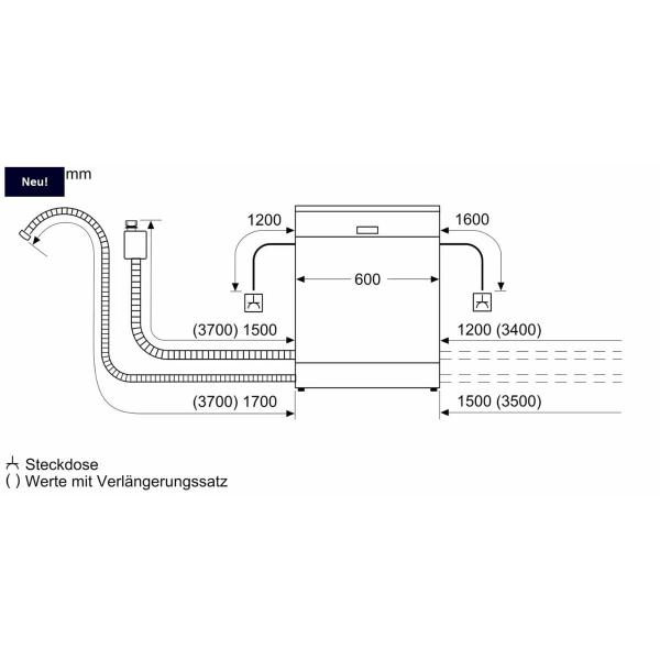 Siemens SX63HX10TE iQ300 Vollintegrierter XXL Geschirrspüler, 60 cm breit, 13 Maßgedecke, aquaStop, infoLight, HomeConnect