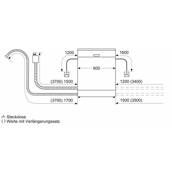 Siemens SX65EX07CE iQ500 Vollintegrierter XXL Geschirrspüler, 60 cm breit, 14 Maßgedecke, aquaStop, timeLight, varioSpeed Plus, HomeConnect