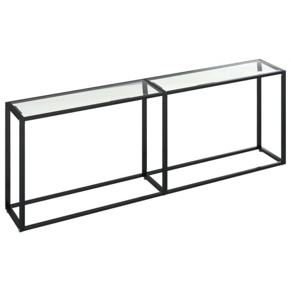 Konsolentisch Transparent 220x35x75,5 cm Hartglas