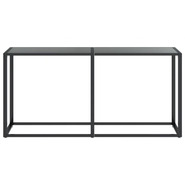 Konsolentisch Schwarz 160x35x75,5 cm Hartglas