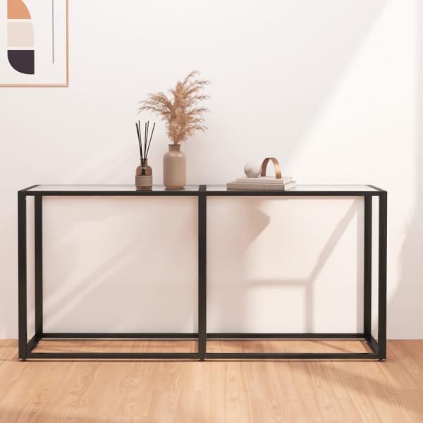 ARDEBO.de - Konsolentisch Transparent 160x35x75,5 cm Hartglas