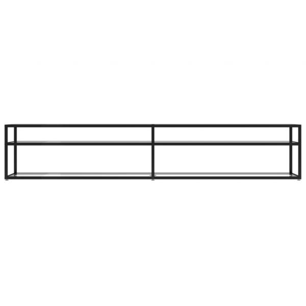 TV-Schrank Transparent 220x40x40,5 cm Hartglas