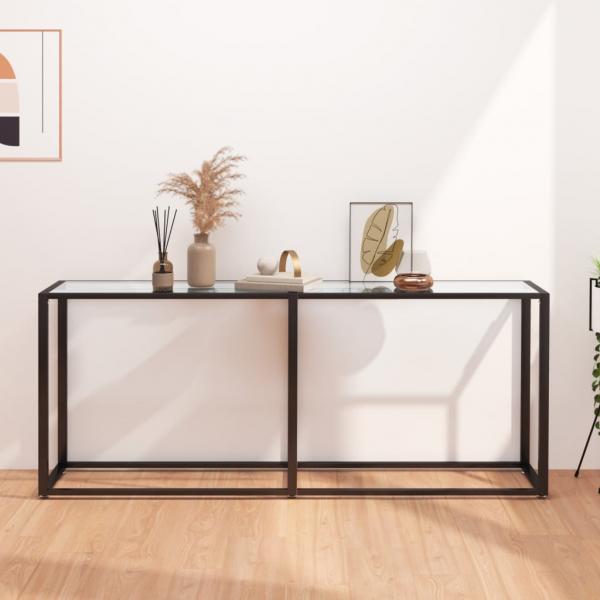 ARDEBO.de - Konsolentisch Transparent 180x35x75,5 cm Hartglas