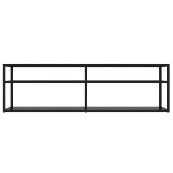 TV-Schrank Schwarz 140x40x40,5 cm Hartglas