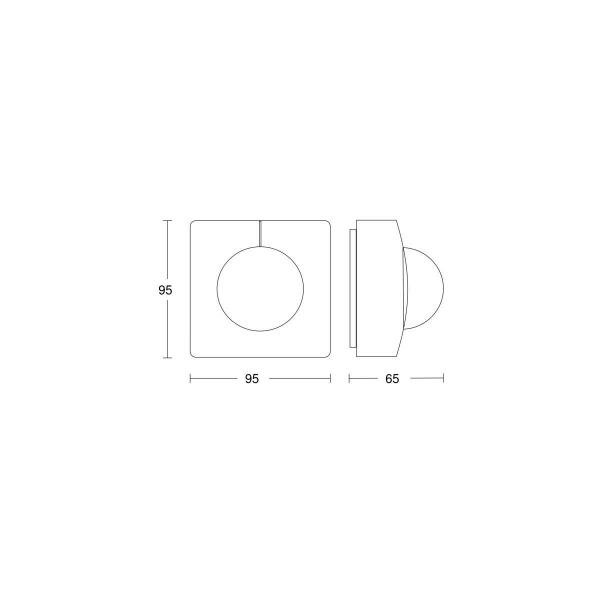 Steinel IS 345 Infrarot-Bewegungsmelder, MX Highbay, DALI-2 APC, Aufputz, eckig, weiß (010591)