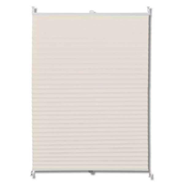 Plissee Faltrollo Rollo Plisseerollo 80x125cm Creme