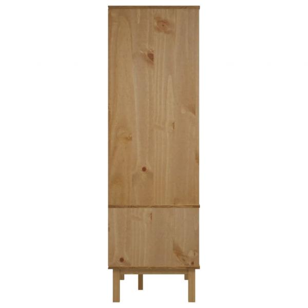 Kleiderschrank OTTA Braun&Weiß 76,5x53x172 cm Massivholz Kiefer