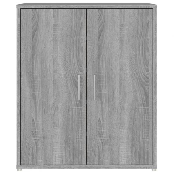 Schuhschrank Grau Sonoma 60x35x70 cm Holzwerkstoff