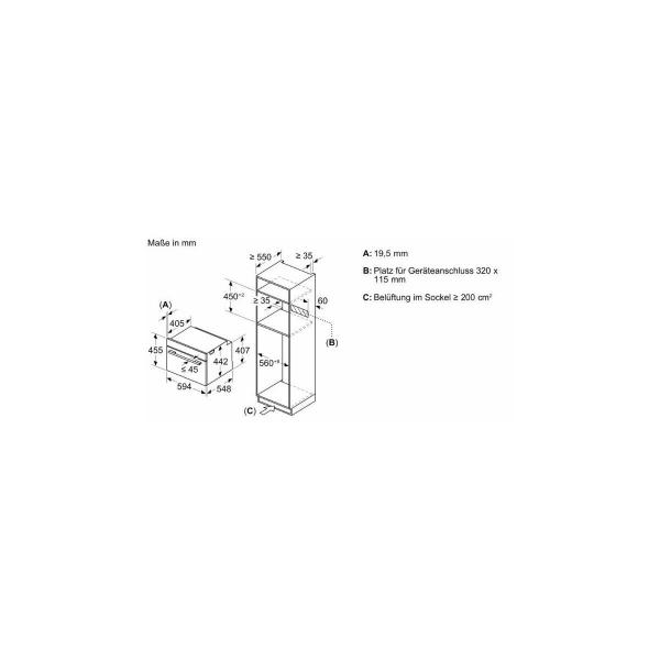 Siemens CM724G1B1 iQ700 Einbaukompaktbackofen mit Mikrowellenfunktion, 59,4 cm breit, 900 W, 45 L, Home Connect, Grillfunktion, schwarz