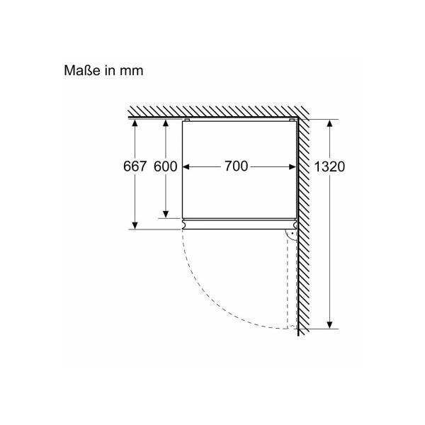 Siemens KG49NXIBF iQ300 Stand Kühl-Gefrierkombination, 70 cm breit, 440 L, noFrost, ecoMode, Touch-Bedienung, antiFingerprint Edelstahl