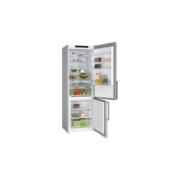 Bosch KGN49VICT Stand Kühl- Gefrierkombination, 70 cm breit, 440L, NoFrost, Multi Airflow, 0 Grad Fach, Schnellkühlen, Schnellgefrieren, Edelstahl mit Antifingerprint