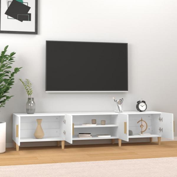 TV-Schrank Weiß 180x31,5x40 cm Holzwerkstoff