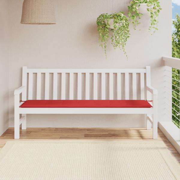 ARDEBO.de - Gartenbank-Auflage Rot 180x50x3 cm Oxford-Gewebe