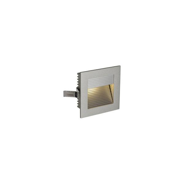 ARDEBO.de SLV FRAME CURVE LED Einbauleuchte, 3000K, eckig, silbergrau, inkl. Blattfedern (111292)