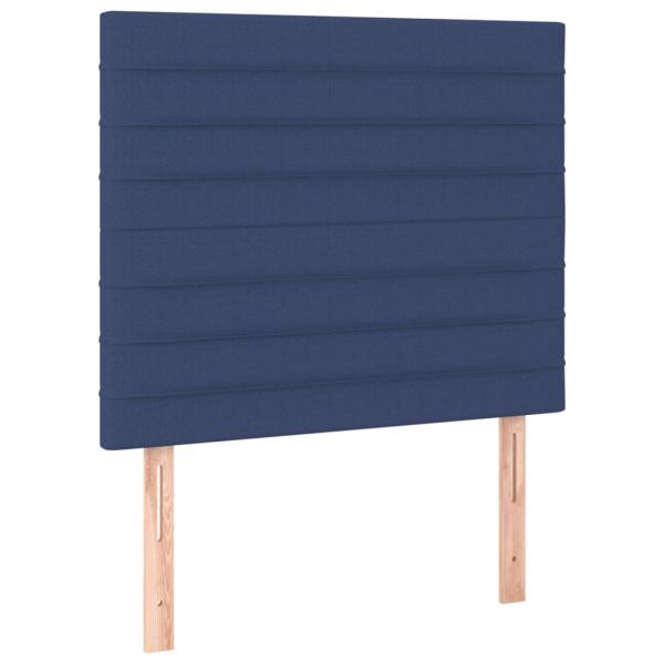 Kopfteile 2 Stk. Blau 100x5x78/88 cm Stoff