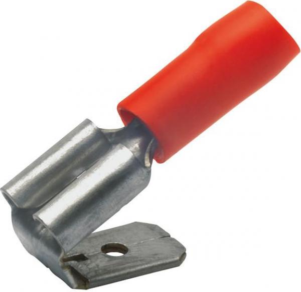 ARDEBO.de Klauke 720 AZ Flachsteckhülsen mit Abzweig, 0,5-1 mm², rot, 100 Stck.