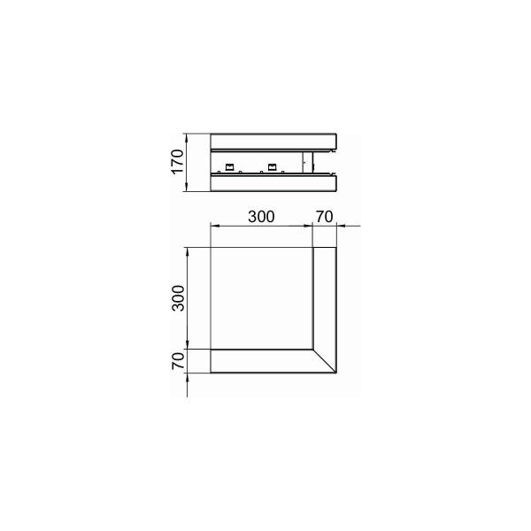 OBO Bettermann GS-SA70170RW Außeneck, symmetrisch, 70x170mm, reinweiß (6277610)