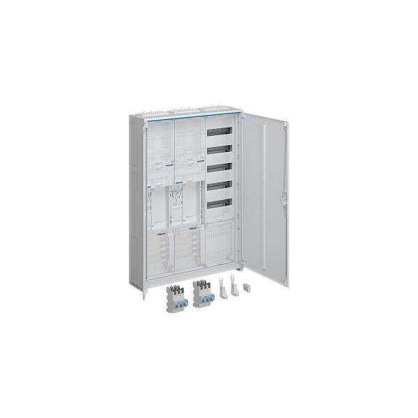 ARDEBO.de Hager ZB33SEQ25EN Komplettschrank, universZ, 2ZP, RES, BKE-I, VT5, APZ, SLS 50A, 1100x800x205 mm, IP44, 3-Feld