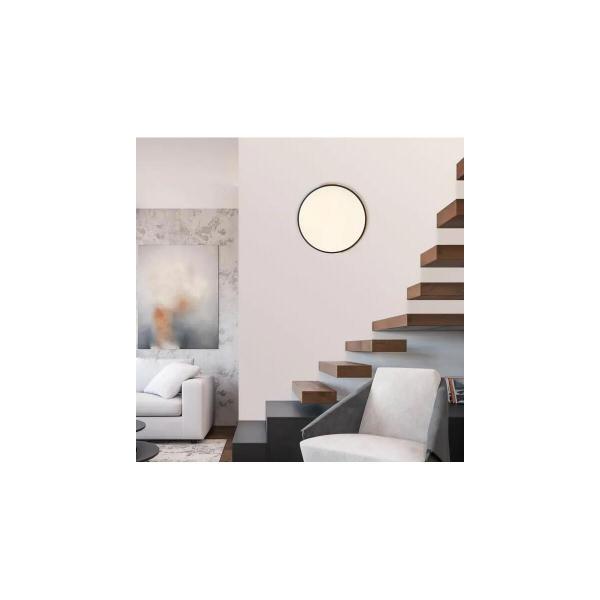 Paul Neuhaus Q BILA LED Deckenleuchte, Smart Home, dimmbar, holzfarben/anthrazit (6071-18)